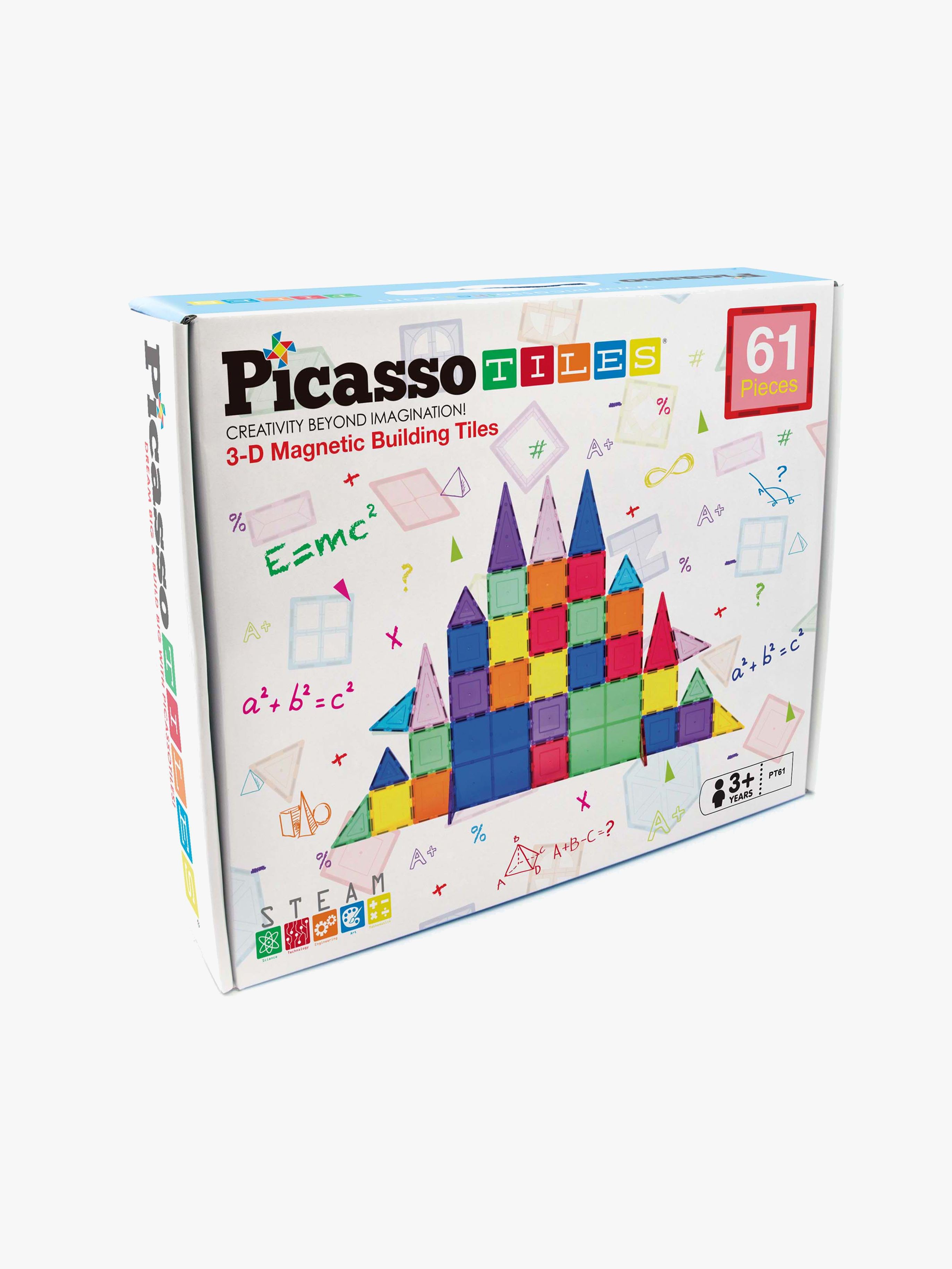 PicassoTiles Magnetisk Byggesæt 61 Dele
